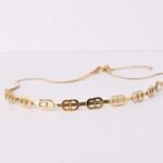 Κολιέ Christian Dior Gold από ανοξείδωτο ατσάλι